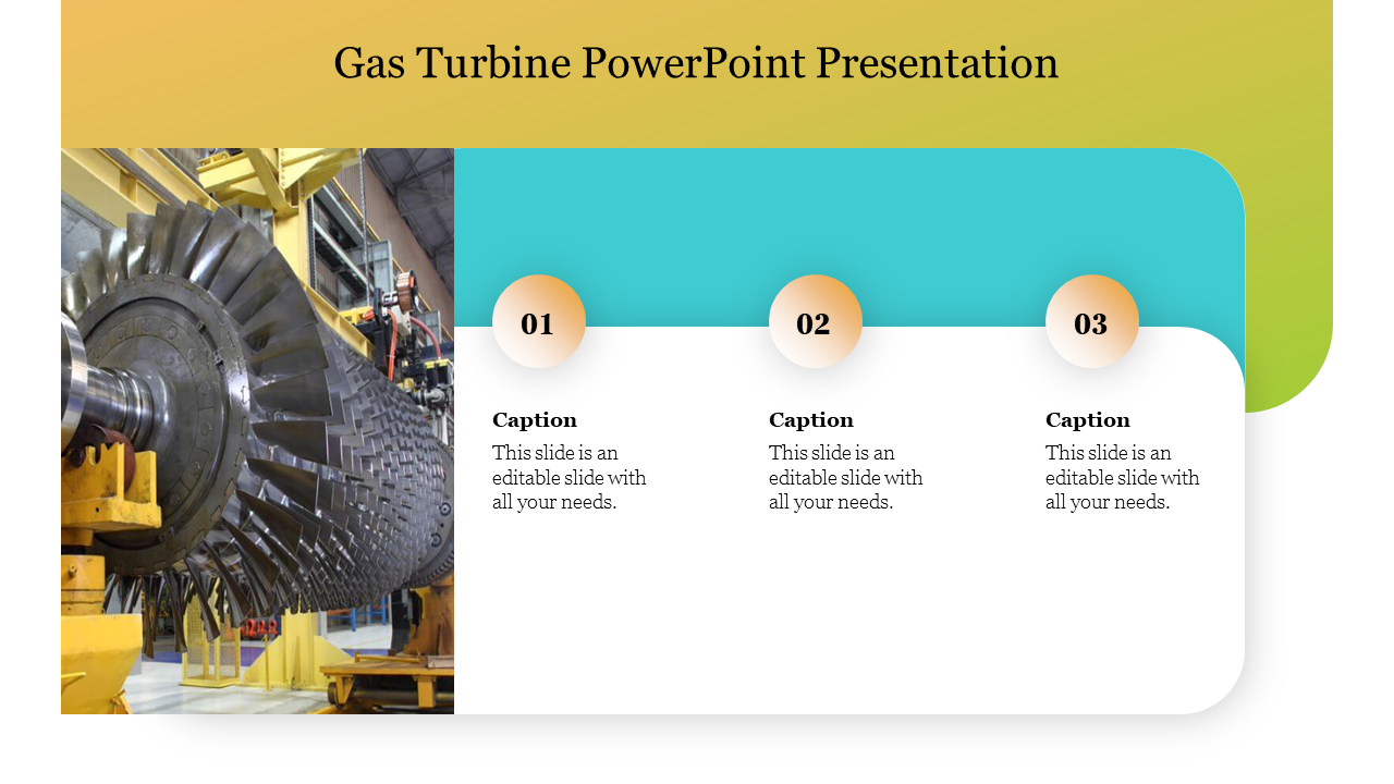 Innovative Gas Turbine PowerPoint Presentation Template